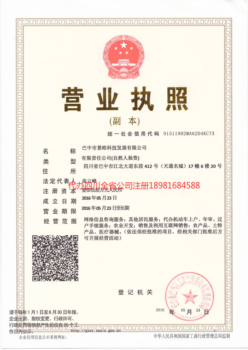 项城项城景皓科技发展有限公司